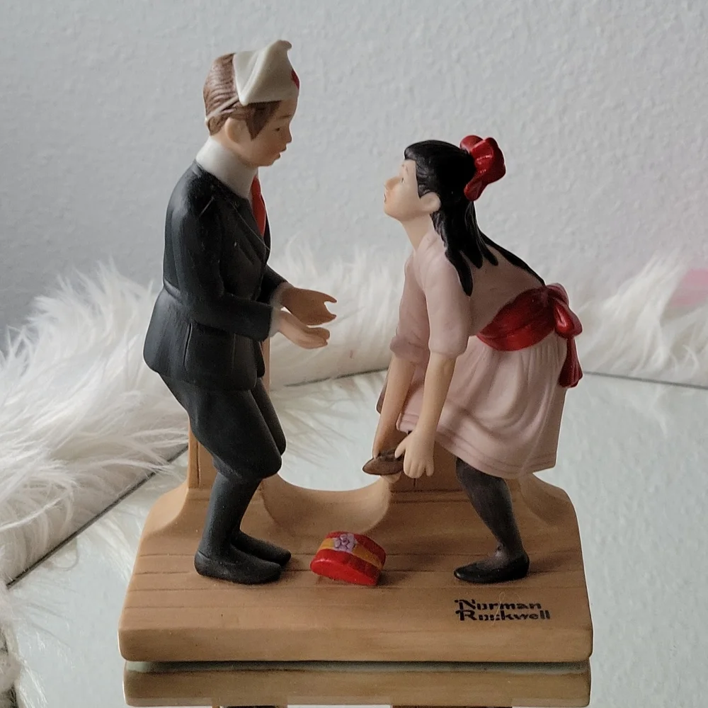 5 Norman Rockwell Porcelain Figurines
